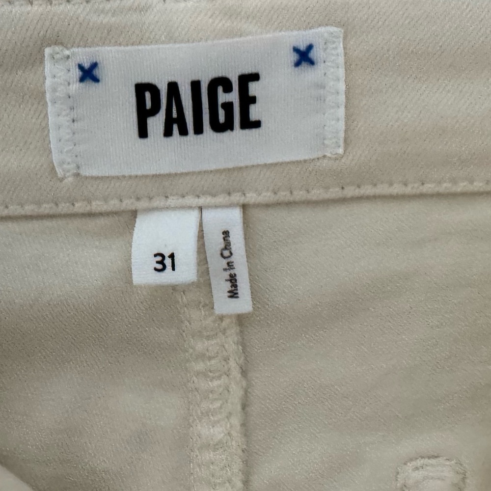 Anthropologie Paige Carly Cargo Wide LegPant 31 Earthy Cream Neutral Cotton NWT - Picture 14 of 14